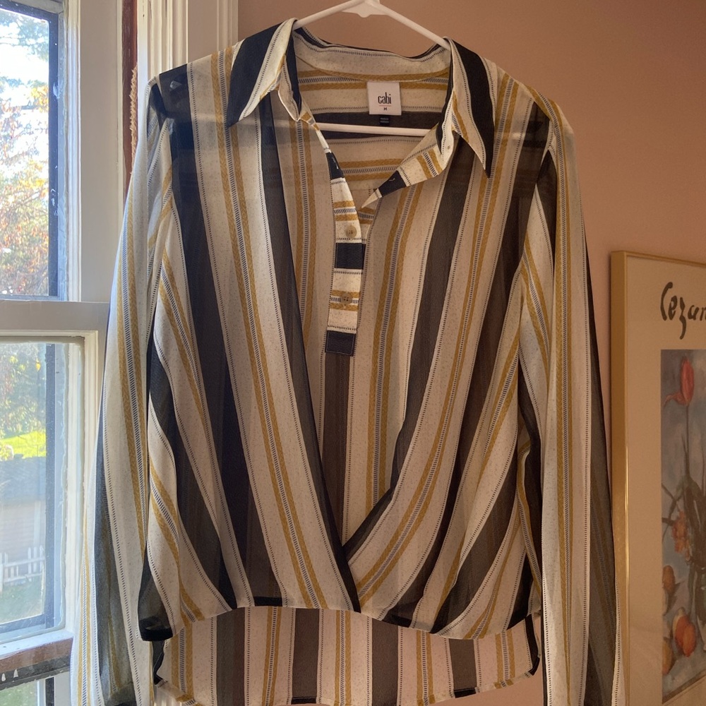Perfect Cabi long sleeve blouse- size M